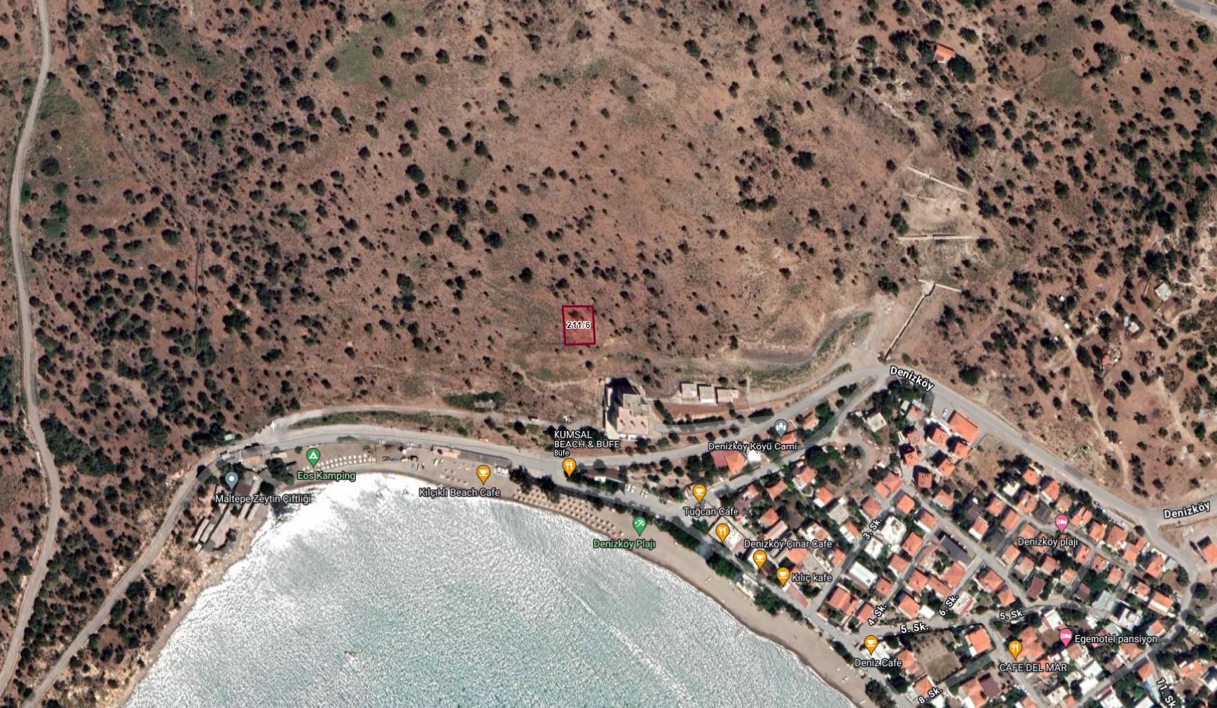 Dikili Denizköy’de 500 m² Turizm ve Ticari İmarlı Satılık Arsa (PK-241)